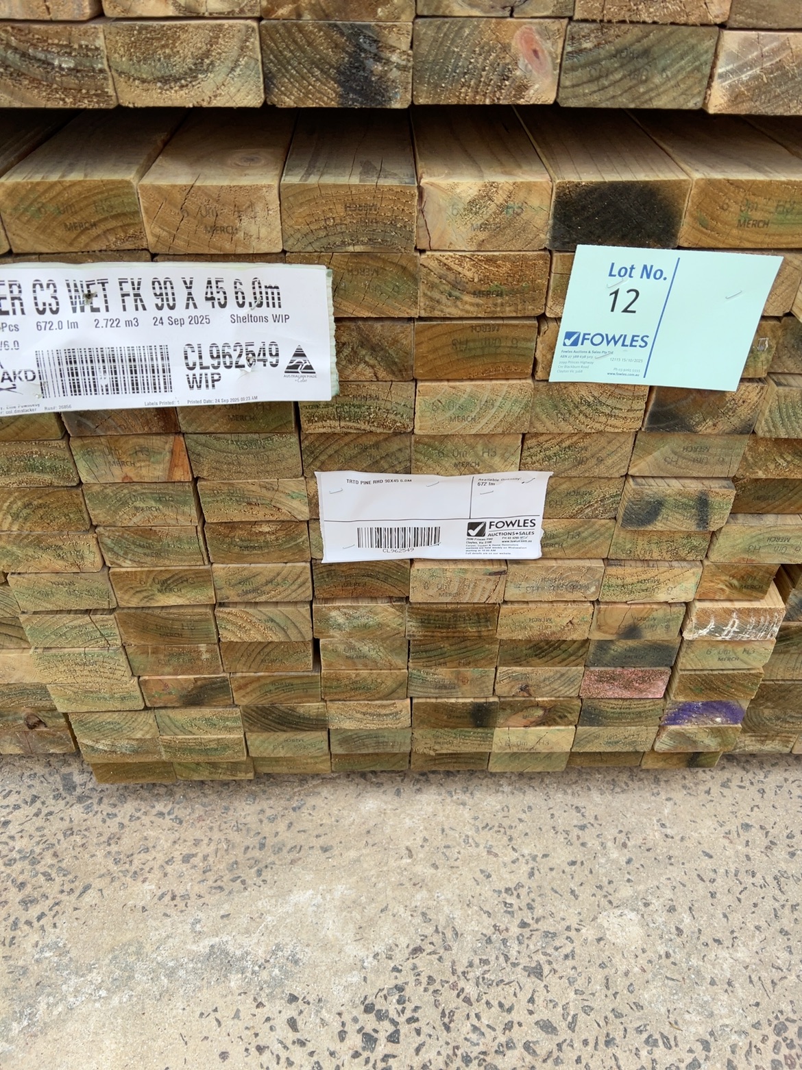 TRTD PINE RHD 90X45 6.0M