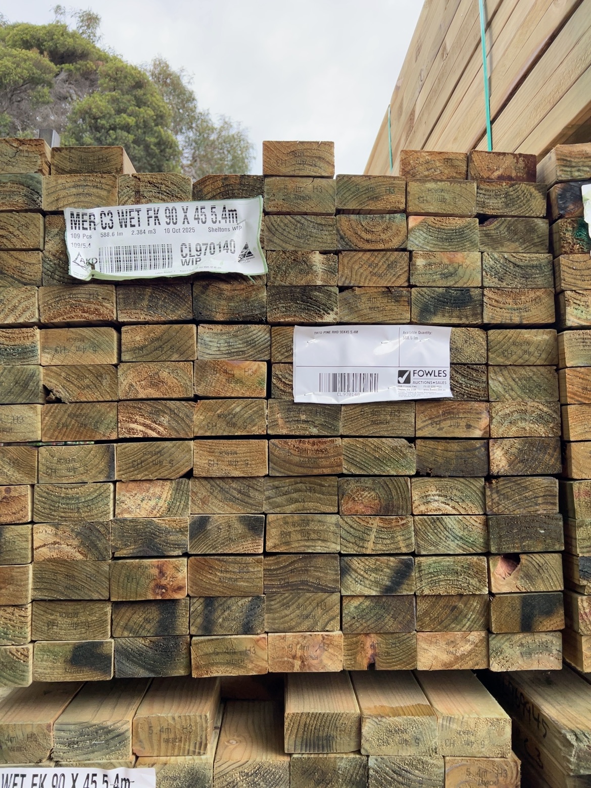 TRTD PINE RHD 90X45 5.4M TRTD PINE RHD 90X45 5.4M