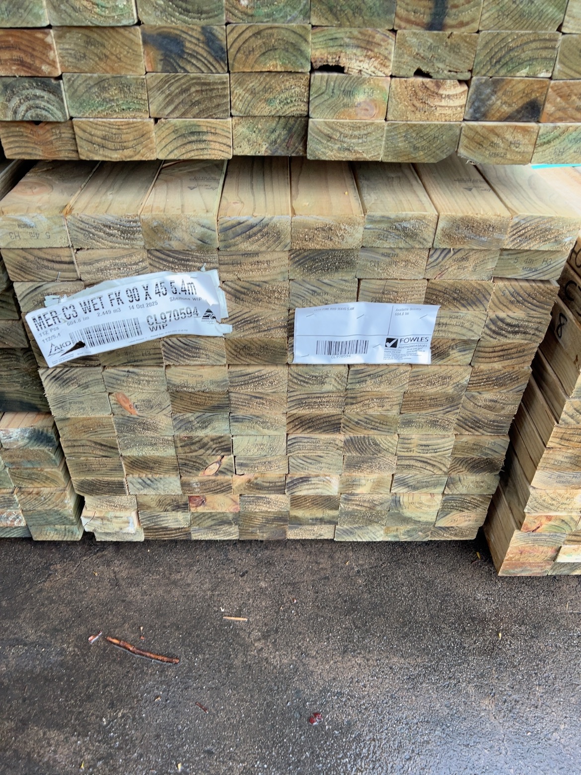 TRTD PINE RHD 90X45 5.4M TRTD PINE RHD 90X45 5.4M