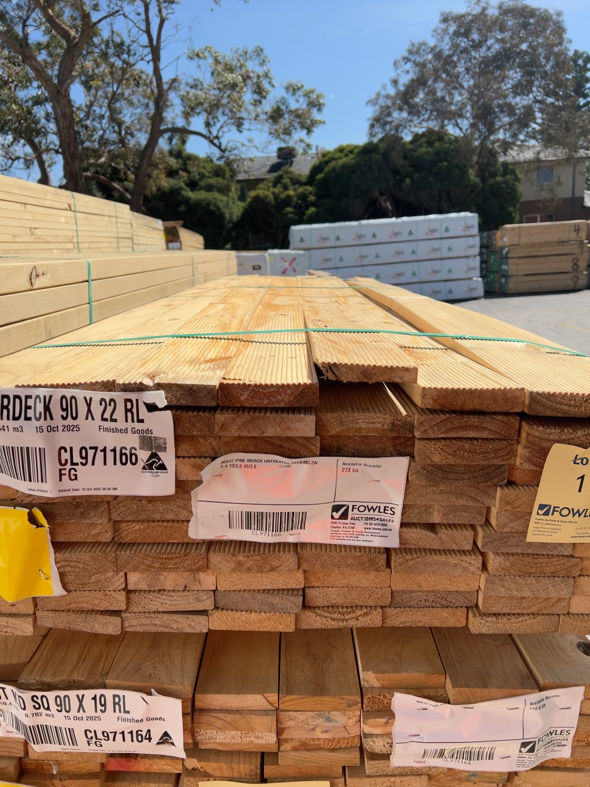 90X22 PINE MERCH UNTREATED DECKING 24/2.4 13/3.0 49/3.6