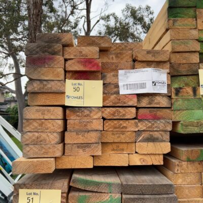 140X45 MGP10 PINE 43/4.2 (PACK IS WEATHERED AND MAY CONTAIN MOULD) SOLD AS IS