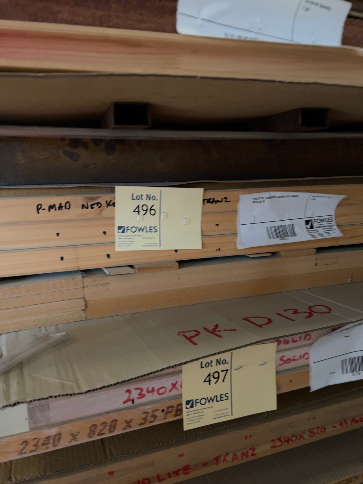 PALLET OF 3/2040X920 GLAZED EXT DOORS SOLD AS IS
