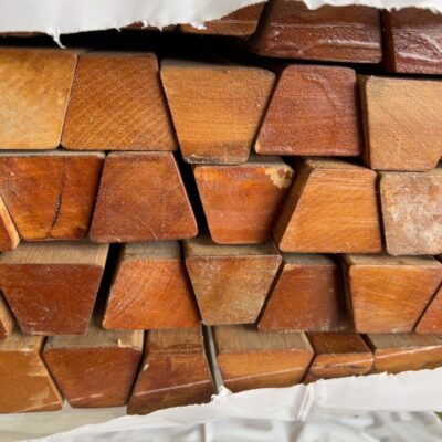 30X40X50 SOLID BANGKIRAI KD BATTENS WITH BEVELLED SHAPE TOP- 76/3.6 39/3.3