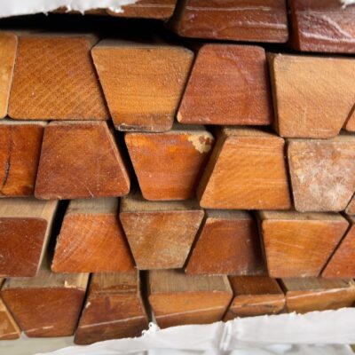 30X40X50 SOLID BANGKIRAI KD BATTENS WITH BEVELLED SHAPE TOP- 95/3.9