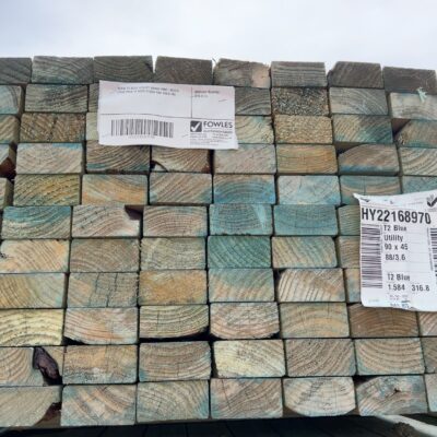 90X45 T2 BLUE UTILITY GRADE PINE-88/3.6 (THIS PACK IS AGED STOCK AND SOLD AS)