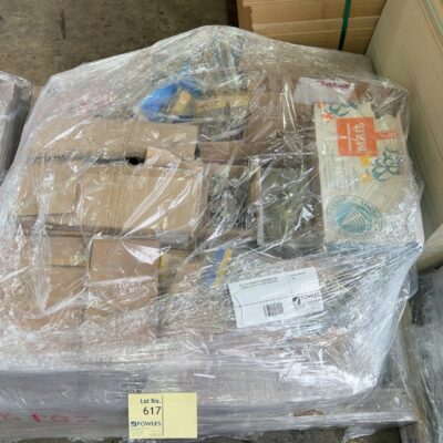 PALLET OF ASSORTED GAINSBOROGH AND LOCKWOOD DOOR HARDWARE SOLD AS IS