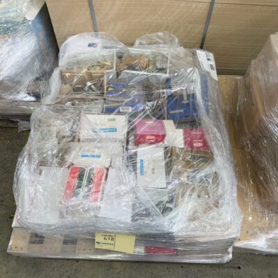 PALLET OF ASSORTED GAINSBOROGH AND LOCKWOOD DOOR HARDWARE SOLD AS IS