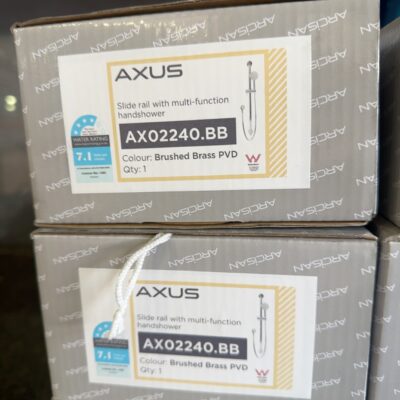 AXUS MULTIFUNCTION HANDSHOWER SLIDE RAIL SET, BRUSHED BRASS AX02240.BB