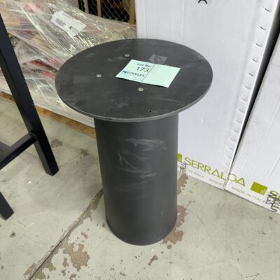 EX EVENT STAGING, BLACK PEDESTAL TABLE BASE, NO TOPS SUPPLIED, SOLD AS IS