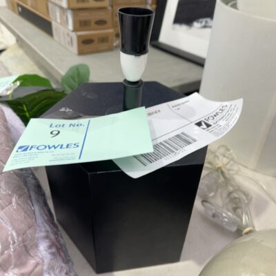 EX STAGING, BLACK LAMP BASE, SOLD AS IS