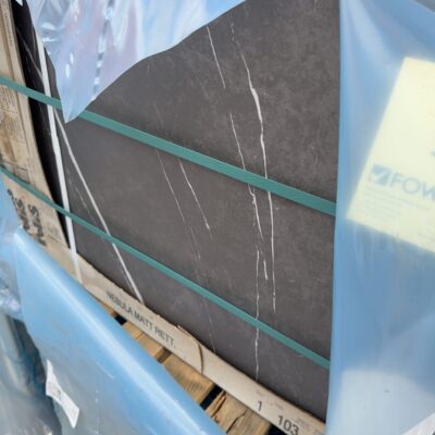 600 X 600 NEBULA MATT ALFRESCO/OUTDOOR TILE, DARK GREY STONE LOOK, ANTI SLIP FINISH (32 BOXES OF 1.44M2 PER PALLET)