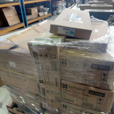 PALLET OF ASSORTED TAPWARE, BASINS AND SINKS, SOLD AS IS PALLET OF ASSORTED TAPWARE, BASINS AND SINKS, SOLD AS IS