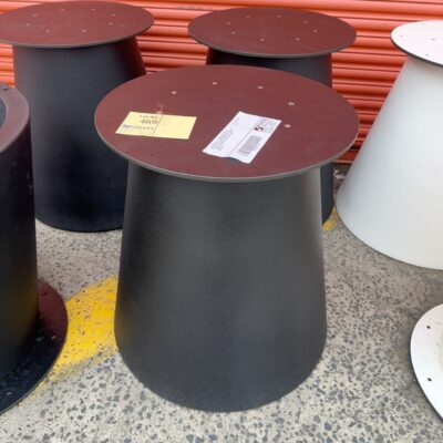 EX EVENT HIRE - LARGE BLACK ACRYLIC TABLE BASE, CAN BE FLIPPED OVER TO MAKE LARGE PLANTER POT, SOLD AS IS, SOME MARKS. EX EVENT HIRE - LARGE BLACK ACRYLIC TABLE BASE, CAN BE FLIPPED OVER TO MAKE LARGE PLANTER POT, SOLD AS IS, SOME MARKS.