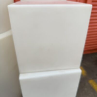 EX EVENT HIRE - WHITE ACRYLIC CUBE SEATING,SOLD AS IS