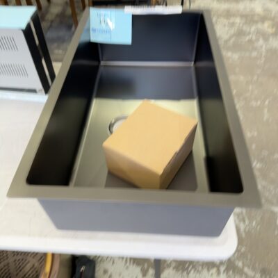 NEW LARGE RECTANGLE DARK S/STEEL SINK