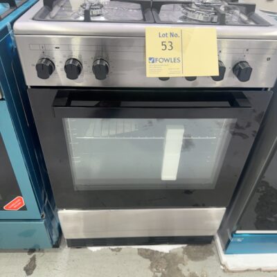 NEW TISIRA TFGM629XE 600MM DUEL FUEL FREESTANDING OVEN, 4 GAS BURNERS WITH ELECTRIC OVEN, 9 COOKING FUNCTIONS, REMOVEABLE TRIPLE GLAZED DOOR, CATALYIC LINERS, MADE IN EUROPE RRP$1099 WITH 12 MONTH WARRANTY