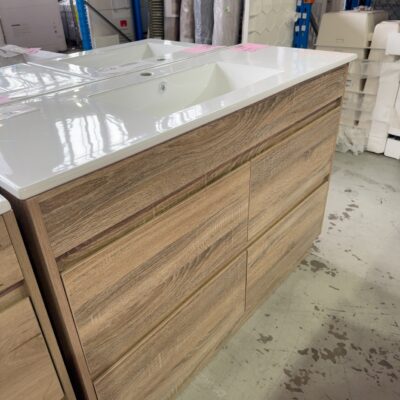 NEW AULIC MAX 1200M VANITY, DRAWERS TIMBER LAMINATE WITH CRYSTAL WHITE CERAMIC TOP NEW AULIC MAX 1200M VANITY, DRAWERS TIMBER LAMINATE WITH CRYSTAL WHITE CERAMIC TOP