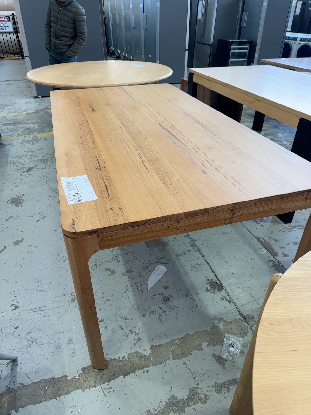 EX DISPLAY ALESSA 2000MM WORMY CHESTNUT DINING TABLE, SOLD AS IS EX DISPLAY ALESSA 2000MM WORMY CHESTNUT DINING TABLE, SOLD AS IS