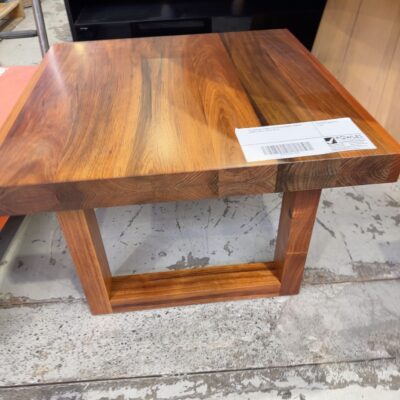 EX DISPLAY HAMILTON BLACKWOOD TIMBER LAMP TABLE, SOLD AS IS