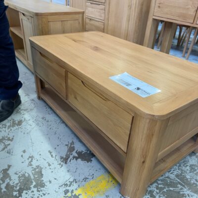 EX DISPLAY TAHOE NATURAL OAK 1100MM COFFEE TABLE, SOLD AS IS EX DISPLAY TAHOE NATURAL OAK 1100MM COFFEE TABLE, SOLD AS IS