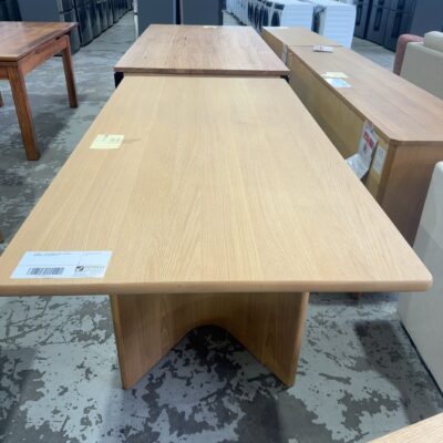 SAMPLE - MIA DINING TABLE, 2000MM, NATURAL OAK, SOLD AS IS
