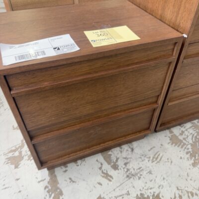 SAMPLE - CARISSA TASMANIAN OAK 2 DRAWER, BEDSIDE TABLE, SOLD AS IS