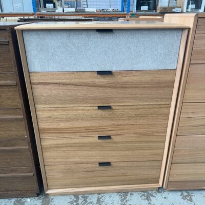 SAMPLE - FLORIDA TASMANIAN OAK TALLBOY, SOLD AS IS SAMPLE - FLORIDA TASMANIAN OAK TALLBOY, SOLD AS IS