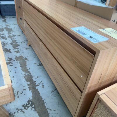 SAMPLE - VOGUE TASMANIAN OAK, NATURAL, DRESSER, SOLD AS IS