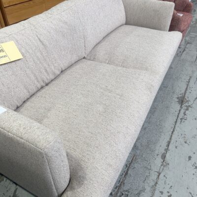 SAMPLE - ARCADIA 3 SEATER SOFA, CACHET OATMEAL FABRIC, SOLD AS IS SAMPLE - ARCADIA 3 SEATER SOFA, CACHET OATMEAL FABRIC, SOLD AS IS