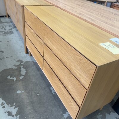 EX DISPLAY EVANS OAK DRESSER, SOLD AS IS