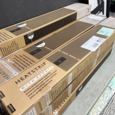 NEW TITAN TF2200RB ALL BLACK ELECTRIC RADIANT HEATSTRIP HEATER WITH REMOTE WITH 3 MONTH WARRANTY