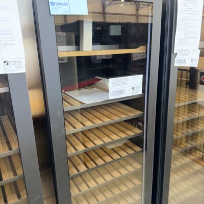 VINTEC PREMIUM 126 BOTTLE WINE CABINET WITH TELESCOPIC SHELVES, VWM198PBA-R, MULTI TEMP WITH LED DISPLAY, EXTRA WIDE CRADLES, DOUBLE GLAZE ANTI UV GLASS, HUMIDITY RECYCLING, WINTER FUNCTION, WITH 12 MONTH WARRANTY RRP$5790 VINTEC PREMIUM 126 BOTTLE WINE CABINET WITH TELESCOPIC SHELVES, VWM198PBA-R, MULTI TEMP WITH LED DISPLAY, EXTRA WIDE CRADLES, DOUBLE GLAZE ANTI UV GLASS, HUMIDITY RECYCLING, WINTER FUNCTION, WITH 12 MONTH WARRANTY RRP$5790