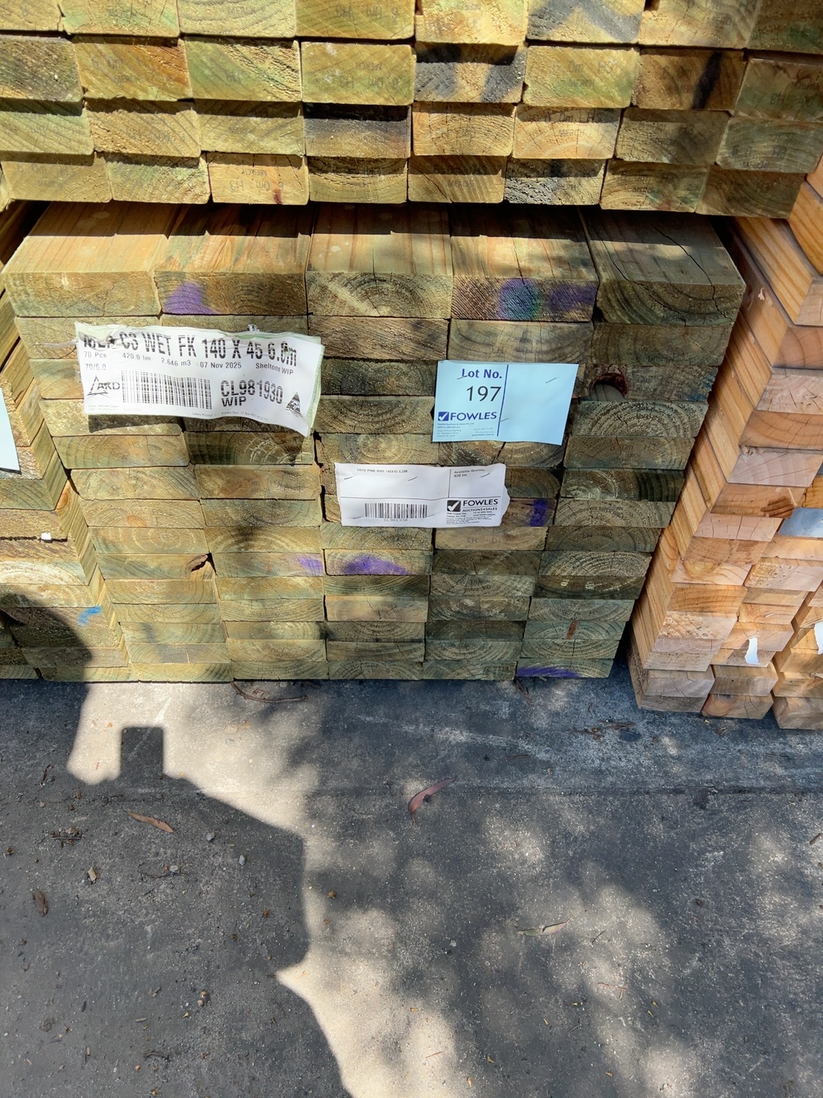 TRTD PINE RHD 140X45 6.0M TRTD PINE RHD 140X45 6.0M