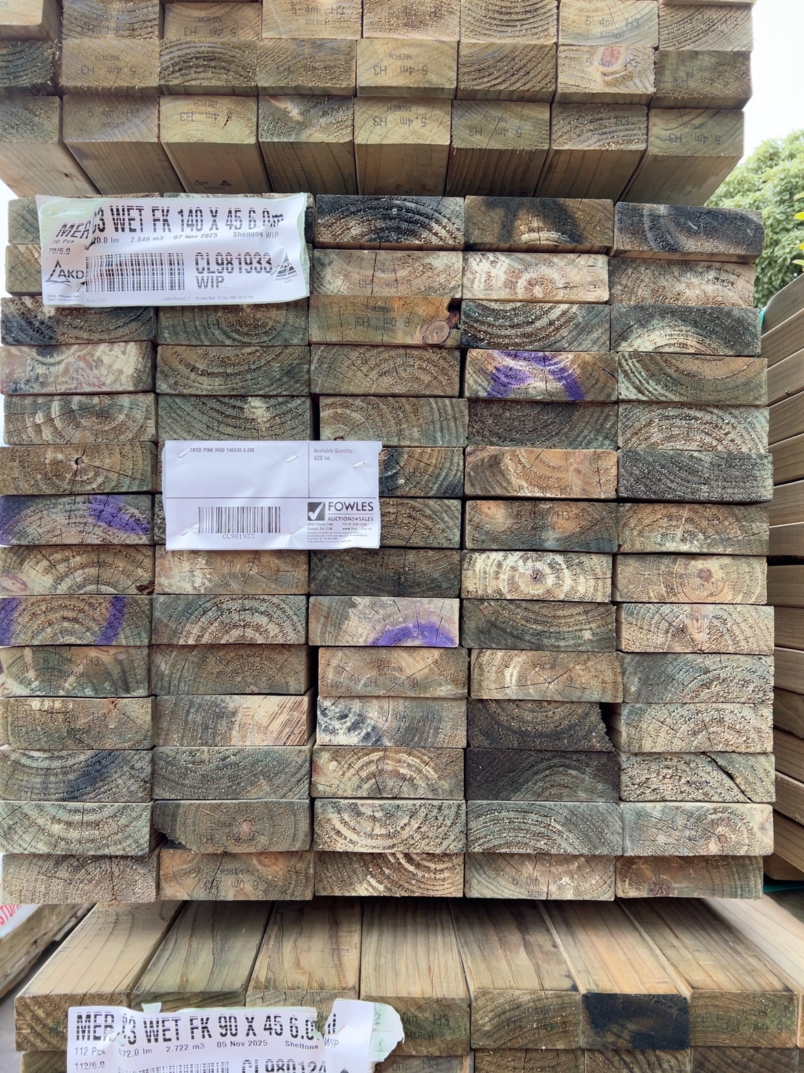 TRTD PINE RHD 140X45 6.0M TRTD PINE RHD 140X45 6.0M