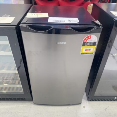 EX DISPLAY EURO S/STEEL BAR FRIDGE E126SX, 126 LITRE, 3 MONTH WARRANTY