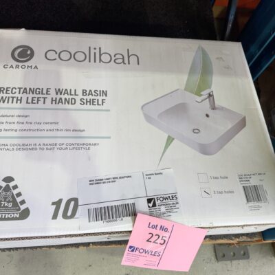 NEW CAROMA VANITY BOWL SCULPTURAL RECTANGLE 600 878135W NEW CAROMA VANITY BOWL SCULPTURAL RECTANGLE 600 878135W