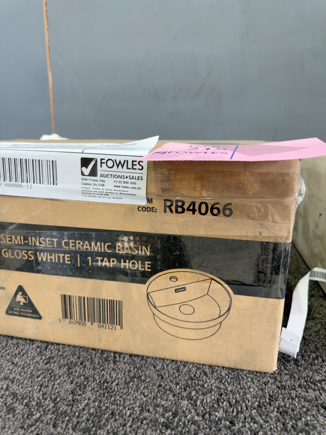 NEW FIENZA VANITY BOWL REBA SEMI INSET RB4066 NEW FIENZA VANITY BOWL REBA SEMI INSET RB4066