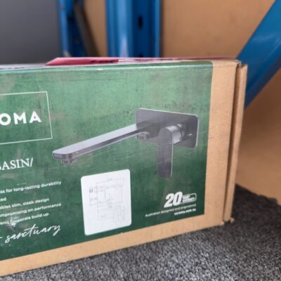 NEW CAROMA BLACK WALL BASIN/BATH MIXER WITH SPOUT, 68186BLA NEW CAROMA BLACK WALL BASIN/BATH MIXER WITH SPOUT, 68186BLA