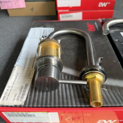 ICON BASIN SET WITH HOB MOUNTED MIXER ICE GREY A69.00.V6.10