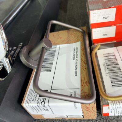 RADII HAND TOWEL HOLDER ROUND PLATE GUNMETAL RS893GM RADII HAND TOWEL HOLDER ROUND PLATE GUNMETAL RS893GM