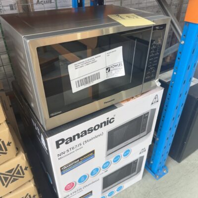 NEW PANASONIC 32LITRE S/STEEL INVERTER SENSOR 1100W MICROWAVE OVEN, NNST67JSQPQ, 12 MONTH WARRANTY