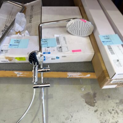 NEW ALDER ECO DUAL SHOWER ELITE ABS RAIN SHOWER RAIL, 98750N, 12 MONTH WARRANTY RRP$433