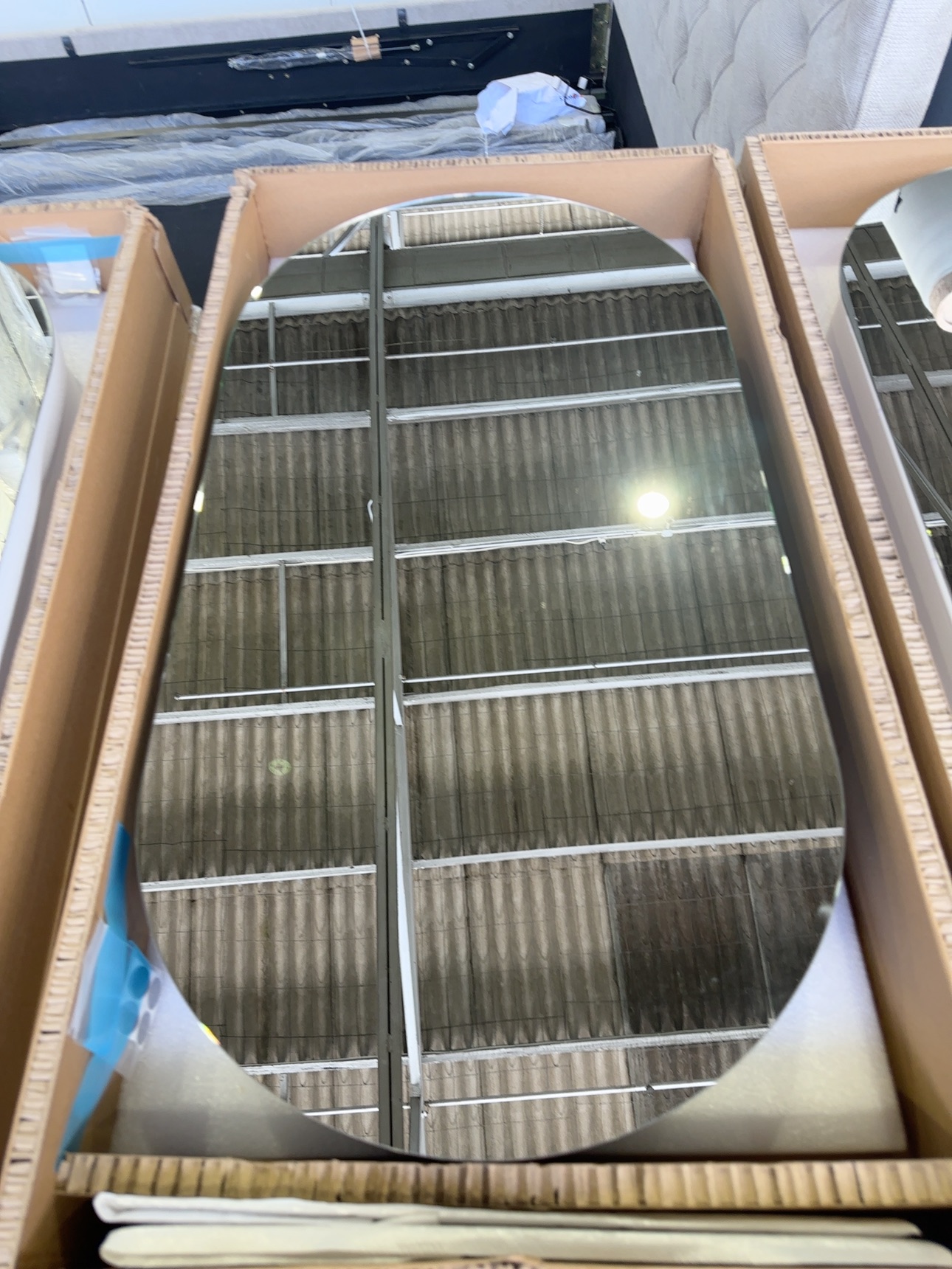 NEW OBLONG BLACK 450MM WIDE MIRROR SHAVING CABINET, 450MM WIDE X 900MM HIGH, WITH 2 ADJUSTABLE SHELVES, OBLONG4590B RRP$449 NEW OBLONG BLACK 450MM WIDE MIRROR SHAVING CABINET, 450MM WIDE X 900MM HIGH, WITH 2 ADJUSTABLE SHELVES, OBLONG4590B RRP$449