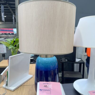 EX STAGING - BLUE LAMP, SOLD AS IS
