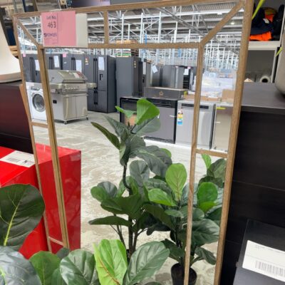 EX STAGING - TIMBER FRAMED MIRROR, SOLD AS IS