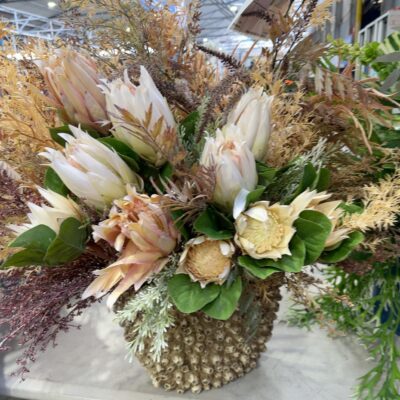 EX STAGING - FAUX FLOWER ARRANGEMENT, SOLD AS IS