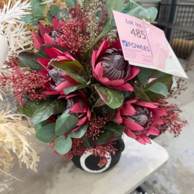 EX STAGING - FAUX FLOWER ARRANGEMENT, SOLD AS IS