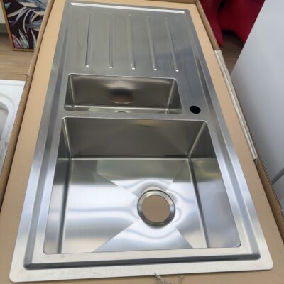 NEW FRANKE VELA SINK VLX251, 1 & 1/4 BOWL, RIGHT HAND BOWL