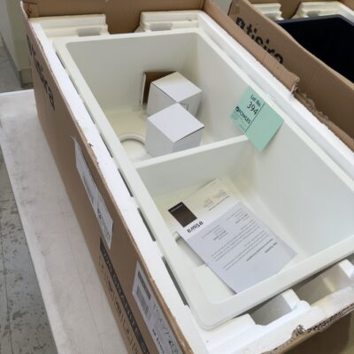 NEW TISIRA WHITE GRANITE SERIES DOUBLE BOWL UNDERMOUNT SINK, 790MM, TSG790WH NEW TISIRA WHITE GRANITE SERIES DOUBLE BOWL UNDERMOUNT SINK, 790MM, TSG790WH