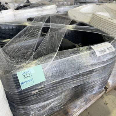 PALLET OF HIP HUGGER CHARCOAL LAUNDRY BASKETS SOLD AS IS PALLET OF HIP HUGGER CHARCOAL LAUNDRY BASKETS SOLD AS IS